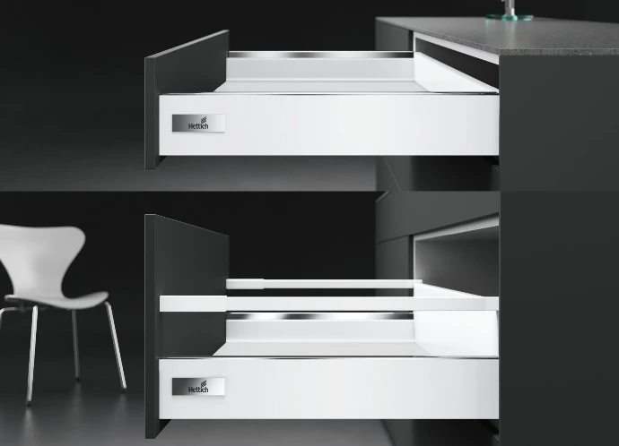 Full-extension Soft-closed Drawers
